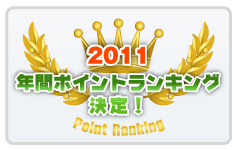 年間ポイントランキング決定！